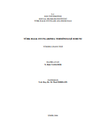 Türk halk oyunlarında terminoloji sorunu